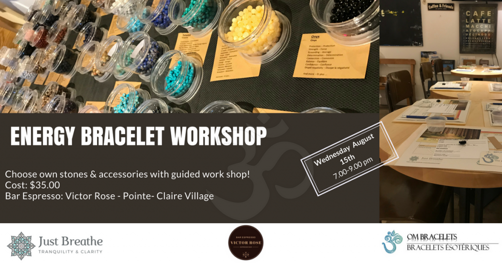 crsytal energy bracelet workshop