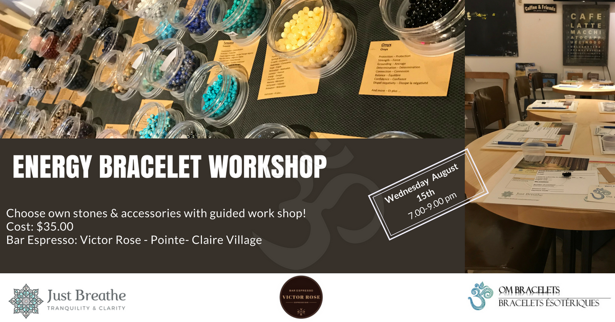 crsytal energy bracelet workshop